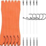 THKFISH Angeln Rigs Drop Shot Rig Vorfachtakelung Vorfächer Vorfachschnur Angelhaken Vorgefertigt Dropshot Rigs mit Gewichte Dropshot Montage