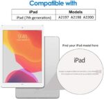 JETech Schutzfolie fur iPad 9/8/7 (10,2 Zoll, Modell 2021/2020/2019, 9. / 8. / 7. Generation), Gehärtetem Displayschutzfolie – Bild 2