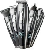 Hatteker Bartschneider Bart Trimmer Haarschneidemaschine Herren Haartrimmer Haarschneider Nasentrimmer Bodygroomer Wasserdichter 5 In 1 – Bild 3