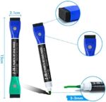 Maxtek 2 Farben in 1 Whiteboard Marker, 6 Whiteboard Stifte mit Schwamm Magnetisch, Flüssig Schreiben, Erase Marker für Zuhause Schule Büro – Bild 3