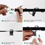 MYCARBON LED Lichterkette aussen, Birnen wasserdicht Lichterkette Outdoor/Indoor Lichterkette Glühbirnen mit stecker Deko für Garten Zimmer Bar Balkon Party – Bild 6
