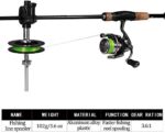 THKFISH Schnurspulgerät Mit Aufspulgerät für Angelschnur Angelschnur Aufspulen Schnurspulstation Schnurzähler Angeln Spooler Winder – Bild 3