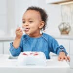 NumNum Lernlöffel für Baby, 2er Baby Set, Silikon Löffel, Phase 1 + 2, beste Baby Löffel empfohlen von BLW Experten, Baby Led Weaning) – Bild 7