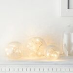 Lights4fun 3er Set LED Glaskugeln warmweiss batteriebetrieben Wohnzimmer Deko Glasball LED Kugel – Bild 5
