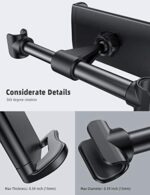 Lamicall Tablet Halterung Auto, Universal Tablet Halterung - KFZ-Kopfstützen Halterung Halter für 2022 iPad Air Mini 2 3 4, Pro 9.7, 10.2, 10.5, 11, Samsung Tab, Smartphone und Tablet mit 4,7-11 Zoll – Bild 5