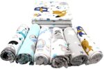 Clevere Kids Mulltücher 12er Pack | Jungs oder Mädchen | 70x80 | OEKO-TEX | made in EU – Bild 2