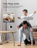 Nooie Babyphone mit Kamera & App – 2K WLAN Monitor, Nachtsicht, Geräuscherkennung, Alexa-kompatibel – Bild 2