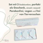 TranquilBeauty Magische Regenbogen- Badebomben für Kinder | | Badebomben Kinder mit 3 Bunten Badezusätzen | Bio, Natürlich, Vegan, Nicht Irritierend, Tierversuchsfrei mit Kokosnussduft – Bild 2