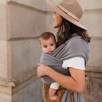 Boba Baby Tragetuch Neugeborene - Elastisches Babytragetuch und Stilltuch für Unterwegs - Einfach zu binden - Babytrage Neugeborene ab Geburt bis 16kg – Bild 3