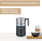 SEVERIN SPUMA Induktions-Milchaufschäumer – Edelstahl, spülmaschinengeeignet, ohne Anbrennen – Bild 2