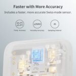 SwitchBot Thermometer Hygrometer, Bluetooth Digitaler Temperatur Feuchtigkeit Sensor mit Smart Alert & Datenspeicherung, LCD Bildschirm Digitales Thermo-Hygrometer für Raumtemperatur Keller Garage – Bild 2