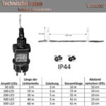 VOLTRONIC LED Lichterkette, innen und aussen, IP44, Modell- und Farbwahl – Bild 3