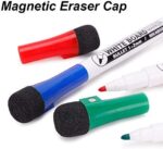 8 Whiteboard Stifte Whiteboard Marker, 2 in 1 Schwamm Magnetisch Whiteboard Stift, trocken und rückstandsfrei abwischbar von Whiteboards, Optimal für den Einsatz Zuhause Schule Büro – Bild 3