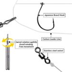 THKFISH Angeln Rigs Drop Shot Rig Vorfachtakelung Vorfächer Vorfachschnur Angelhaken Vorgefertigt Dropshot Rigs mit Gewichte Dropshot Montage – Bild 3