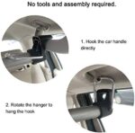 Beinhome Kleiderstange Auto,Vehicle Kleiderbügel mit Starken Metall und Gummigriffen Besten für Reisen,Kleiderständer Passend für die Meisten Autos,SUVs,and RVs(90-162.5cm) – Bild 5