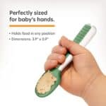 NumNum Lernlöffel für Baby, 2er Baby Set, Silikon Löffel, Phase 1 + 2, beste Baby Löffel empfohlen von BLW Experten, Baby Led Weaning) – Bild 4