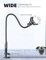 Lamicall Handy Halter für Bett, Schwanenhals Handy Halterung, Flexible Lang Arm Handy Ständer für iPhone 14 Pro Max Plus, SE, 13 12 Pro Max Mini, 11, XS, X 8 7 6, Samsung S10 S9, 4-7 Zoll Smartphone – Bild 5