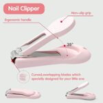 HyAdierTech Babypflege Set mit Baby Nagelschere, für Fingernägel und Fussnägel mit Nagelknipser, Nagelschere, Nagelfeile und Pinzette für Kinder und Neugeborene in süsser Eule Geschenk-Verpackung – Bild 5