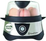 Russell Hobbs Eierkocher [Testsieger, 1-7 gekochte od. 3 gedämpfte Eier auf den Punkt genau] Edelstahl (inkl. Dampfgarer Einsatz, automatische Abschaltung, Signalton, BPA-frei, Messbecher) 14048-56 – Bild 5