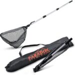 Paradox Fishing gummierter Kescher I Teleskop Kescher Angeln I gummiert Angelkescher Angel Kescher Unterfangkescher gummiert Kescher gummiert