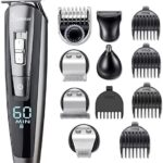 Hatteker Bartschneider Bart Trimmer Haarschneidemaschine Herren Haartrimmer Haarschneider Nasentrimmer Bodygroomer Wasserdichter 5 In 1
