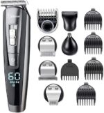 Hatteker Bartschneider Bart Trimmer Haarschneidemaschine Herren Haartrimmer Haarschneider Nasentrimmer Bodygroomer Wasserdichter 5 In 1