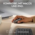 Logitech MX Master 3S for Mac - Wireless Bluetooth Mouse with Ultra Fast Scrolling, Ergo, 8K DPI, Glass Tracking, Quiet Clicks, USB-C, Apple, iPad – Bild 2