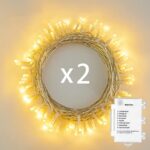 Koopower LED Lichterkette mit Timer Batteriebetrieben, Outdoor Lichterkette für aussen/innen