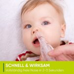 Nasensauger Baby. Das Original. Mit 2 Saugköpfen und Gratis Reinigungsbürste, klinisch getesteter Nasensauger Staubsauger, der sichere und sanfte Baby Nasensauger für jeden Staubsauger – Bild 2