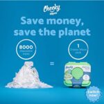 Cheeky Wipes - Babytücher aus Baumwolle, weiss, 25 Stück - 15 x 15 cm – Bild 9