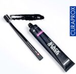 Curaprox Black is White Set für weisse Zähne, Zahnaufhellung mit schwarzer Zahncreme aus Aktivkohle, whitening toothpaste, 1x Zahnbürste und Zahnpasta 90ml – Bild 13