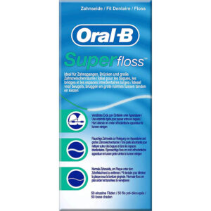 Oral-B SuperFloss Zahnseide, Vorgeschnitten