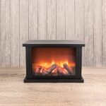Ideen mit Herz LED-Kamin – Elektrischer Deko-Kamin mit realistischem Flammeneffekt & Timer – Bild 5