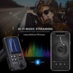 Nulaxy Bluetooth FM Transmitter Auto, starker Mikrofon Bluetooth Autoradio Adapter mit 1,8-Zoll-Farbbildschirm für Freisprechanrufe, unterstützt QC3.0-Aufladung, Höhen und Bass Sound Musikplayer-KM30 – Bild 4