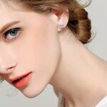 B.Catcher Ohrringe Damen Ohrstecker 925 Sterling Silber Ohrschmuck Twist Würfel Liebe Set Schmuck Zirkonia Geschenk für Damen – Bild 5