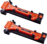 Sicherheitsgurtschneider und Fensterhammer, Notfall-Werkzeug, 2er-Pack