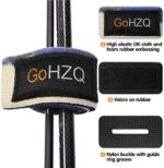 GoHZQ Angelrute Gürtel Elastische Gurte Halter Outdoor Supplies Einstellbar Dehnbare Angelrute Halterung Magic Band Angelgerät Krawatte Tasche Zubehör 5 Farben, 10 Packungen – Bild 3