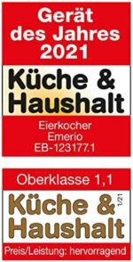EMERIO sprechender Eierkocher SIEGER PreisLeistung NEUHEIT kocht alle drei Garstufen [weich,mittel,hart] in EINEM Kochvorgang mit perfektem Ergebnis Sprachausgabe in DE BPA frei – Bild 10