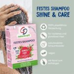 CD Festes Shampoo Bio-Mandelmilch und Cranberry für trockenes & glanzloses Haar, 75 g, nachhaltige Haarseife, pflegendes Haarshampoo ohne Mikroplastik, vegane Pflege – Bild 4
