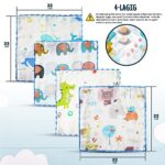 Baby Musselin Waschlappen aus Baumwolle 18 Stück, Kinderservietten, Baby Handtücher Set für Neugeborene, Weiche Baby Gesichtstücher und Badetuch, Weich und atmungsaktiv – Bild 6