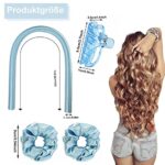 Lockenwickler Locken Ohne Hitze, Heatless Curls Band Seidenhaar Lockenwickler, Heatless Hair Curler mit Haarnadel, Wave Formers über Nacht, Hair Curler no Heat DIY Frisurenset, für langes Haar – Bild 4