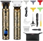 Xnuoyo Profi USB Haarschneidemaschine Haarschneider Herren Bartschneider Barttrimmer Haartrimmer Kinder Männer mit LCD-Indicator