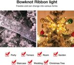 Glänzende Band Lichterkette,10m 100 LED Weihnachtsbaum Band, Ribbon Lights Christmas Tree, Weihnachts Lichterkette Sterne dekorative Lichterr Für Party, Weihnachtsbaum Deko Lichterketten UrlaubDekor [Energieklasse A+++] – Bild 5