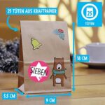 Adventskalender zum Befüllen 2022 - DIY Weihnachtskalender zum Selbst Befüllen mit Papiertüten und Zahlen Aufkleber - Adventkalender Kinder Erwachsene – Bild 5