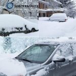 BEEWAY Frontscheibenabdeckung, Ultra-Dick Auto Windschutzscheiben Abdeckung Sonnenblende Wintergegen Schnee EIS Frost Sonne UV Staub Wasserbeständig – Bild 2