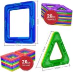 Desire Deluxe Magnetische Bausteine Magnet Montessori Spielzeug für Kinder 40PC Set Teilen ab 3 4 5 6 7 8 Alter Jahren, ideales Lernspielzeug für Mädchen Jungen Koordination und zum Bauen in Geschenk – Bild 3
