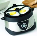 Russell Hobbs Eierkocher [Testsieger, 1-7 gekochte od. 3 gedämpfte Eier auf den Punkt genau] Edelstahl (inkl. Dampfgarer Einsatz, automatische Abschaltung, Signalton, BPA-frei, Messbecher) 14048-56 – Bild 2