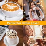 CAVN Elektrischer Milchaufschäumer mit Doppeltem Quirl, USB Aufladbar, 2 in 1 Handheld Batteriebetriebene Milchaufschäumer Handmixer Milk Frother Milchschaum Eiermixer für Kaffee,Latte – Bild 4