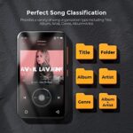 TIMMKOO MP3-Player mit Bluetooth, 4,0" Full Touchscreen MP4 MP3-Player mit Lautsprecher, Tragbarer HiFi-Sound mit Bluetooth, Diktiergerät, E-Book, Unterstützt bis zu 512 GB TF-Karte – Bild 8
