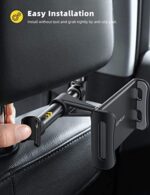 Lamicall Tablet Halterung Auto, Universal Tablet Halterung - KFZ-Kopfstützen Halterung Halter für 2022 iPad Air Mini 2 3 4, Pro 9.7, 10.2, 10.5, 11, Samsung Tab, Smartphone und Tablet mit 4,7-11 Zoll – Bild 3